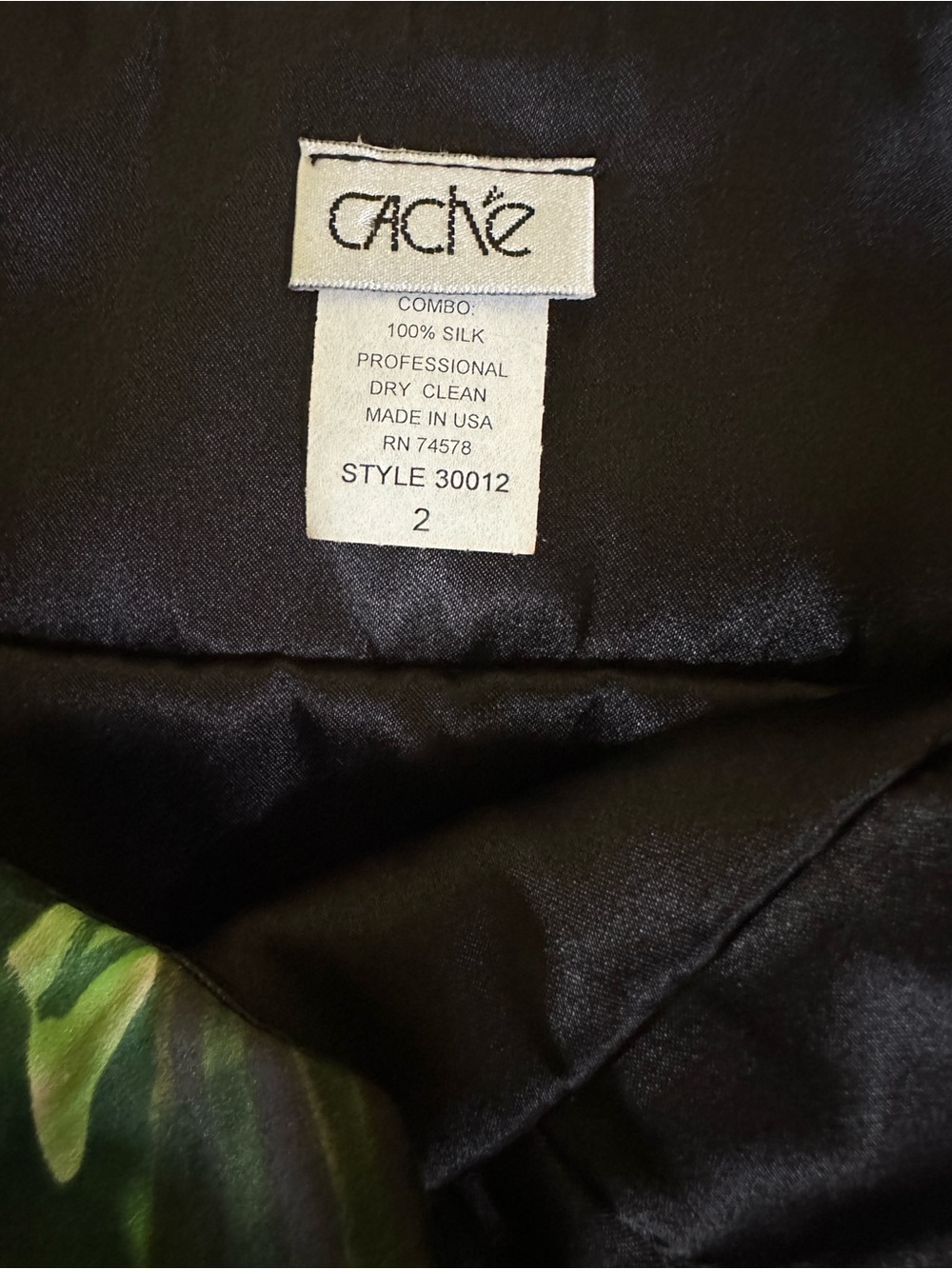 Cache, Halter-Style, Tropical Print Silk Dress - Picture 6 of 6